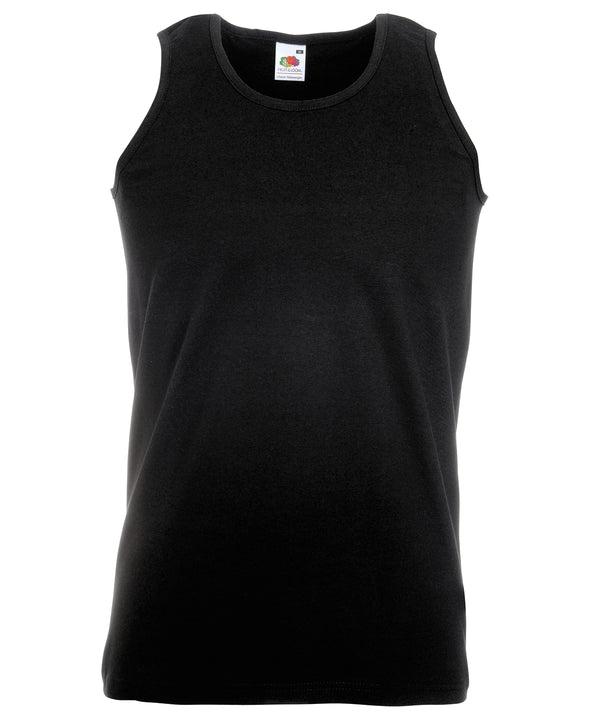 Fruit of the Loom Valueweight Athletic Vest - Black*