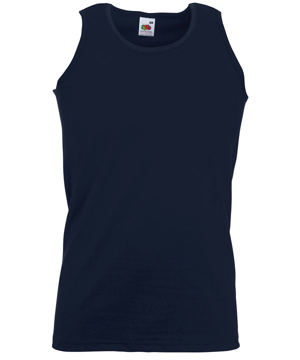 Fruit of the Loom Valueweight Athletic Vest - Deep Navy