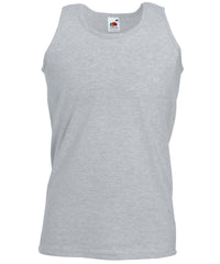Fruit of the Loom Valueweight Athletic Vest - Heather Grey*