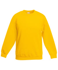 Fruit of the Loom Kids Classic Set-in Sweatshirt - Sunflower