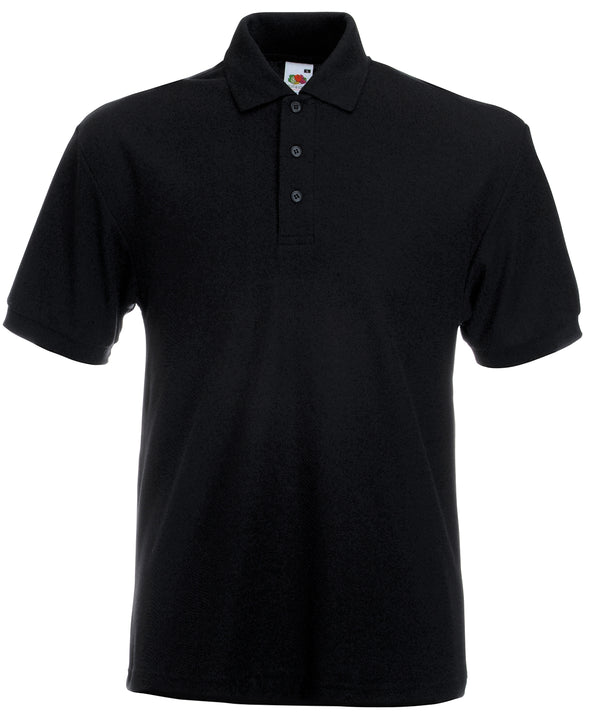 Fruit of the Loom Heavyweight 65/35 Polo - Black*