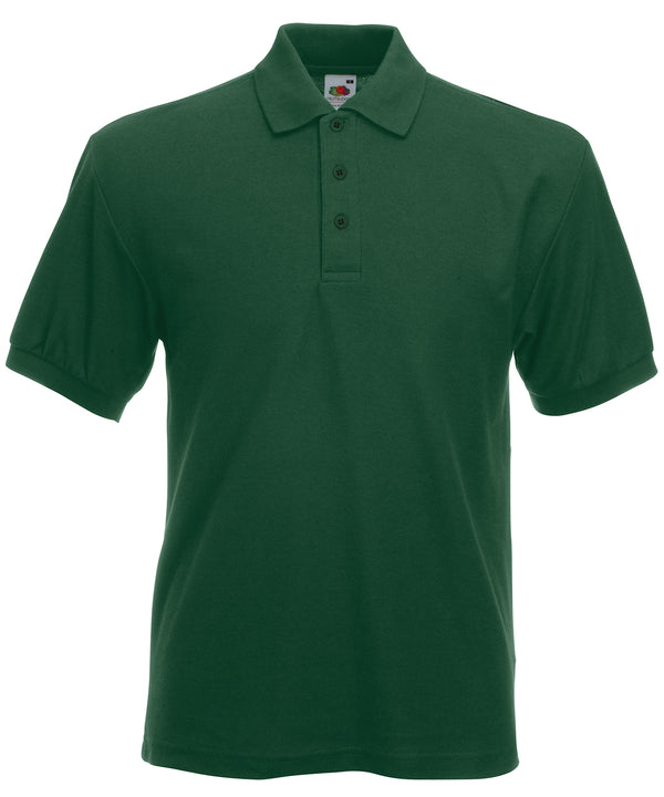 Fruit of the Loom Heavyweight 65/35 Polo - Bottle Green