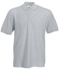 Fruit of the Loom Heavyweight 65/35 Polo - Heather Grey*
