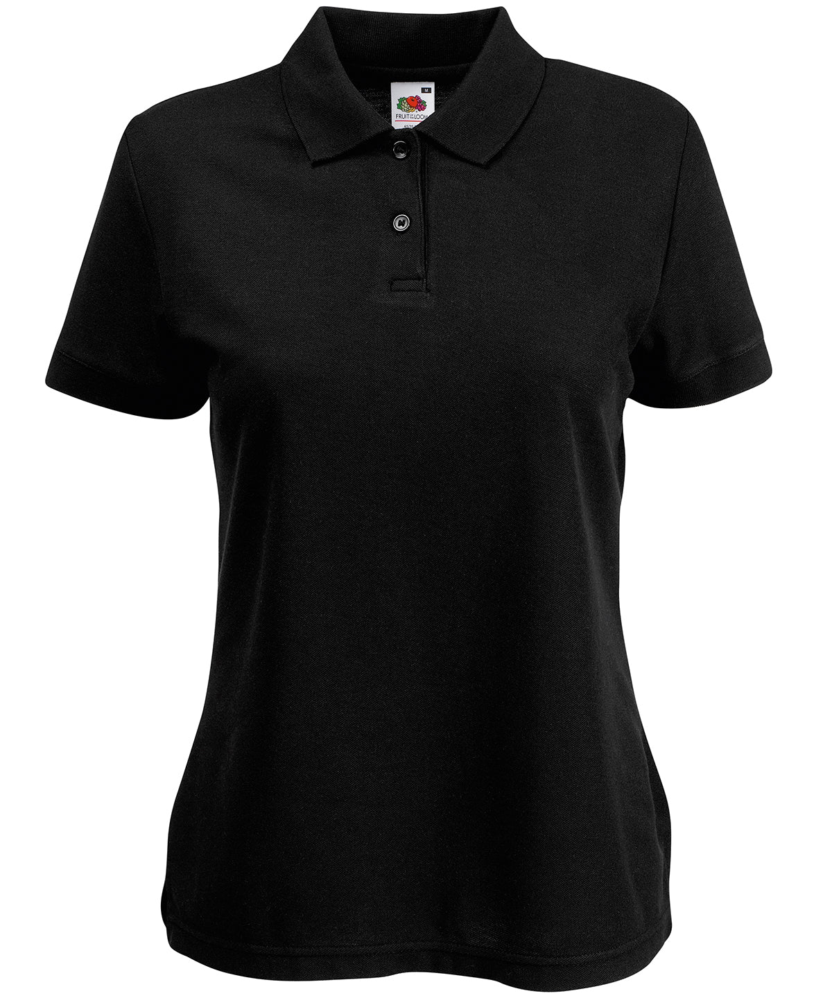 Fruit of the Loom Women's 65/35 Polo - Black