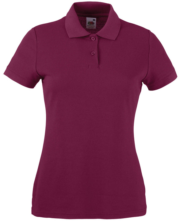 Fruit of the Loom Women's 65/35 Polo - Burgundy