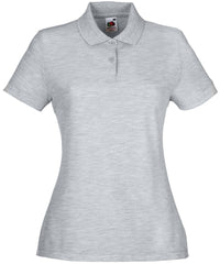 Fruit of the Loom Women's 65/35 Polo - Heather Grey