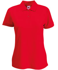 Fruit of the Loom Women's 65/35 Polo - Red