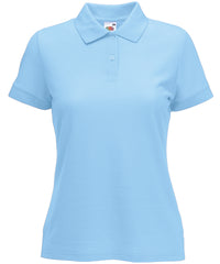 Fruit of the Loom Women's 65/35 Polo - Sky Blue