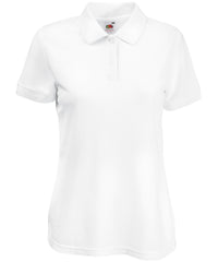 Fruit of the Loom Women's 65/35 Polo - White