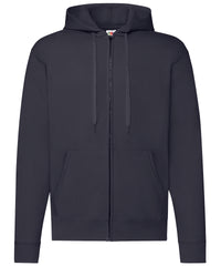 Fruit of the Loom Classic 80/20 Hooded Sweatshirt Jacket - Deep Navy*