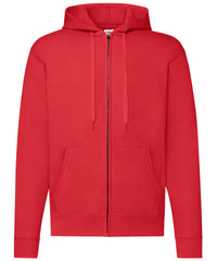 Fruit of the Loom Classic 80/20 Hooded Sweatshirt Jacket - Red