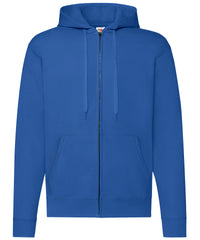 Fruit of the Loom Classic 80/20 Hooded Sweatshirt Jacket - Royal Blue