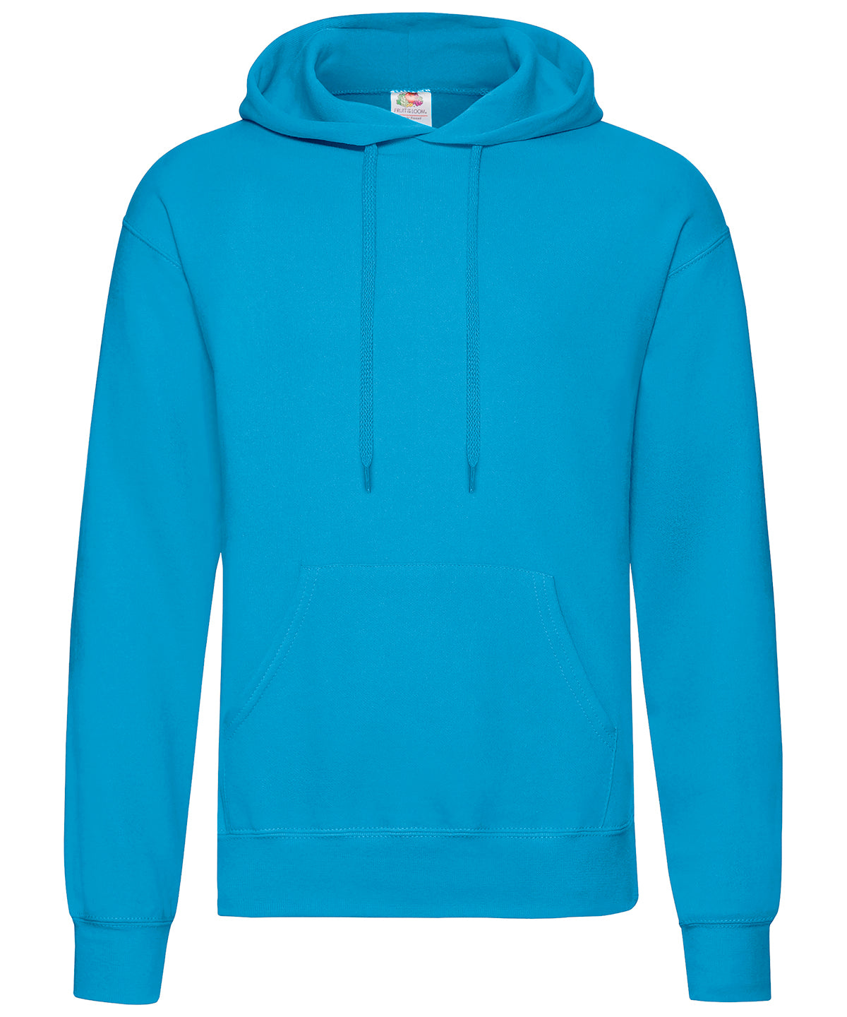 Fruit of the Loom Classic 80/20 Hooded Sweatshirt - Azure Blue