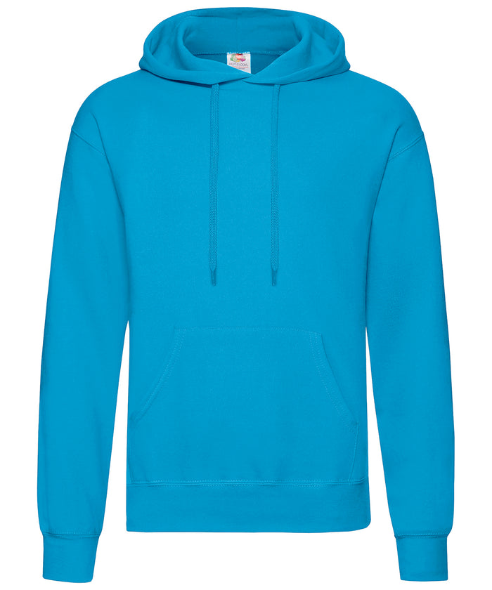Fruit of the Loom Classic 80/20 Hooded Sweatshirt - Azure Blue