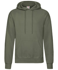 Fruit of the Loom Classic 80/20 Hooded Sweatshirt - Classic Olive*