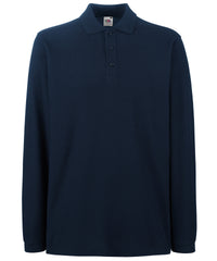 Fruit of the Loom Premium Long Sleeve Polo - Deep Navy