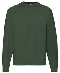 Fruit of the Loom Classic 80/20 Raglan Sweatshirt - Bottle Green