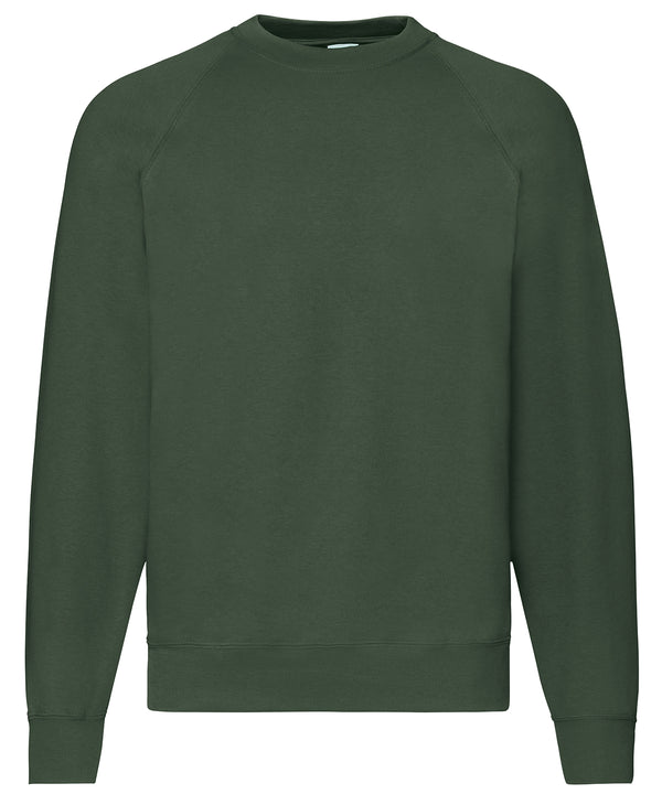 Fruit of the Loom Classic 80/20 Raglan Sweatshirt - Bottle Green