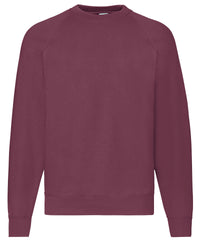 Fruit of the Loom Classic 80/20 Raglan Sweatshirt - Burgundy