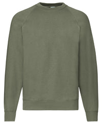 Fruit of the Loom Classic 80/20 Raglan Sweatshirt - Classic Olive
