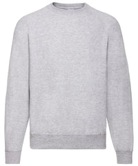 Fruit of the Loom Classic 80/20 Raglan Sweatshirt - Heather Grey*†