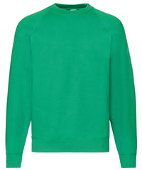 Fruit of the Loom Classic 80/20 Raglan Sweatshirt - Kelly Green