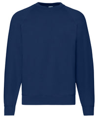 Fruit of the Loom Classic 80/20 Raglan Sweatshirt - Navy*†