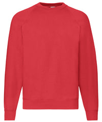 Fruit of the Loom Classic 80/20 Raglan Sweatshirt - Red