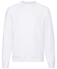 Fruit of the Loom Classic 80/20 Raglan Sweatshirt - White*