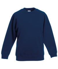 Fruit of the Loom Kids Classic Raglan Sweatshirt - Navy