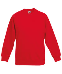 Fruit of the Loom Kids Classic Raglan Sweatshirt - Red