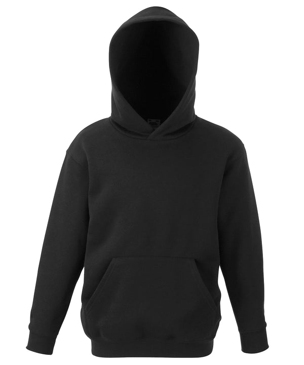 Fruit of the Loom Kids Classic Hooded Sweatshirt - Black