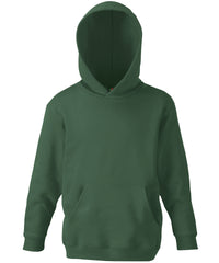 Fruit of the Loom Kids Classic Hooded Sweatshirt - Bottle Green
