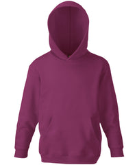 Fruit of the Loom Kids Classic Hooded Sweatshirt - Burgundy
