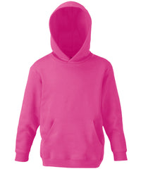 Fruit of the Loom Kids Classic Hooded Sweatshirt - Fuchsia