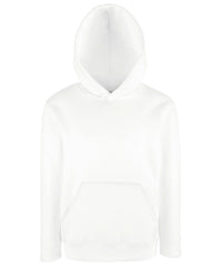 Fruit of the Loom Kids Classic Hooded Sweatshirt - White