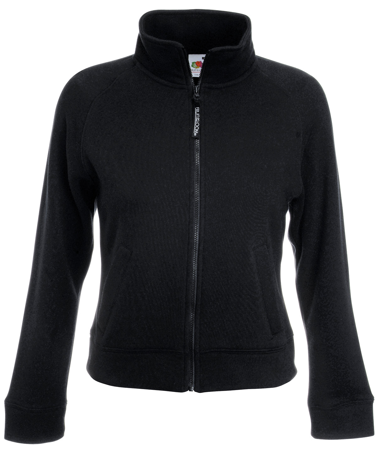 Fruit of the Loom Women's Premium 70/30 Sweatshirt Jacket - Black