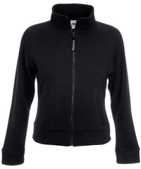 Fruit of the Loom Women's Premium 70/30 Sweatshirt Jacket - Black