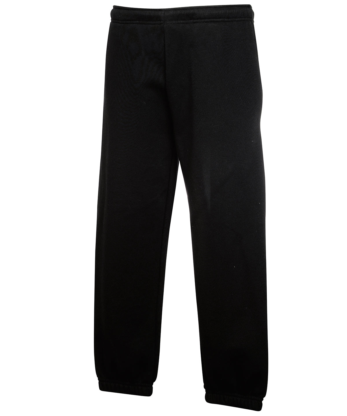 Fruit of the Loom Kids Classic Elasticated Cuff Jog Pants - Black