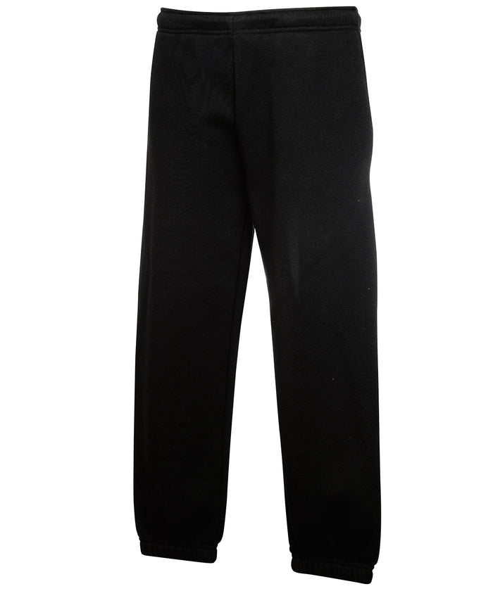 Fruit of the Loom Kids Classic Elasticated Cuff Jog Pants - Black
