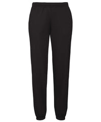 Fruit of the Loom Classic 80/20 Elasticated Sweatpants - Black