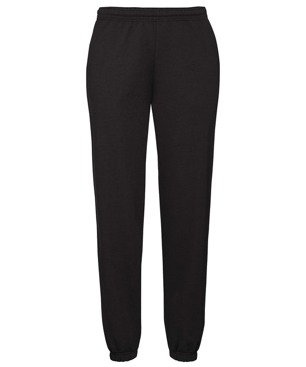 Fruit of the Loom Classic 80/20 Elasticated Sweatpants - Black