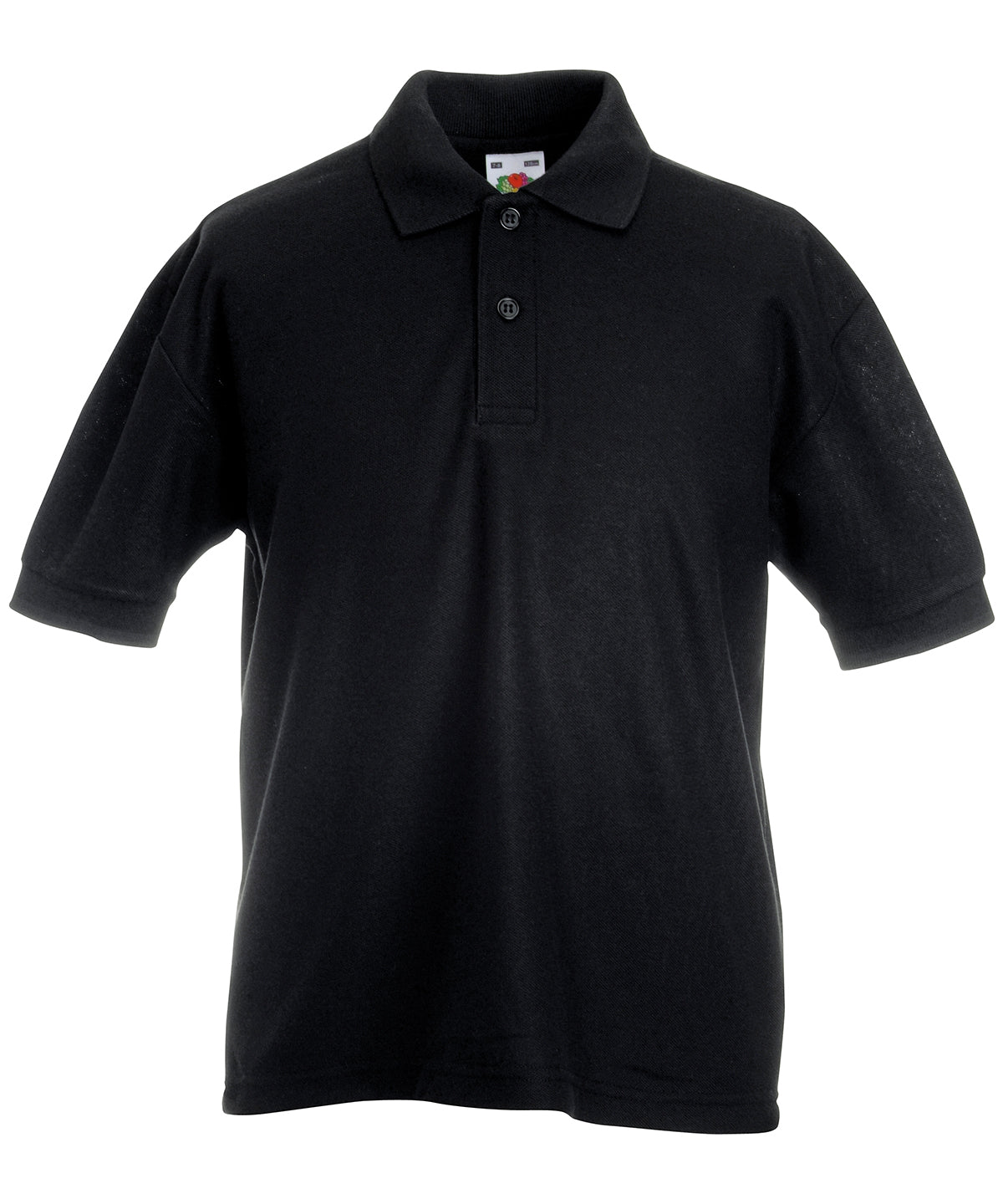 Fruit of the Loom Kids 65/35 Piqué Polo - Black