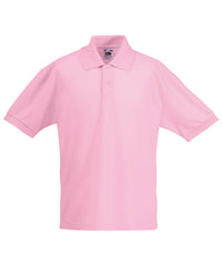 Fruit of the Loom Kids 65/35 Piqué Polo - Light Pink