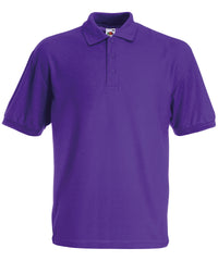 Fruit of the Loom Kids 65/35 Piqué Polo - Purple