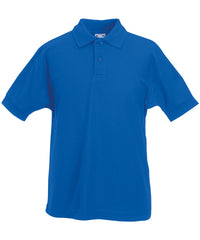 Fruit of the Loom Kids 65/35 Piqué Polo - Royal Blue