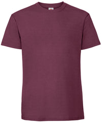 Fruit of the Loom Iconic 195 Ringspun Premium T - Burgundy