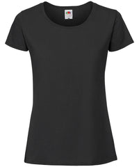 Fruit of the Loom Women's Iconic 195 Ringspun Premium T-shirt - Black