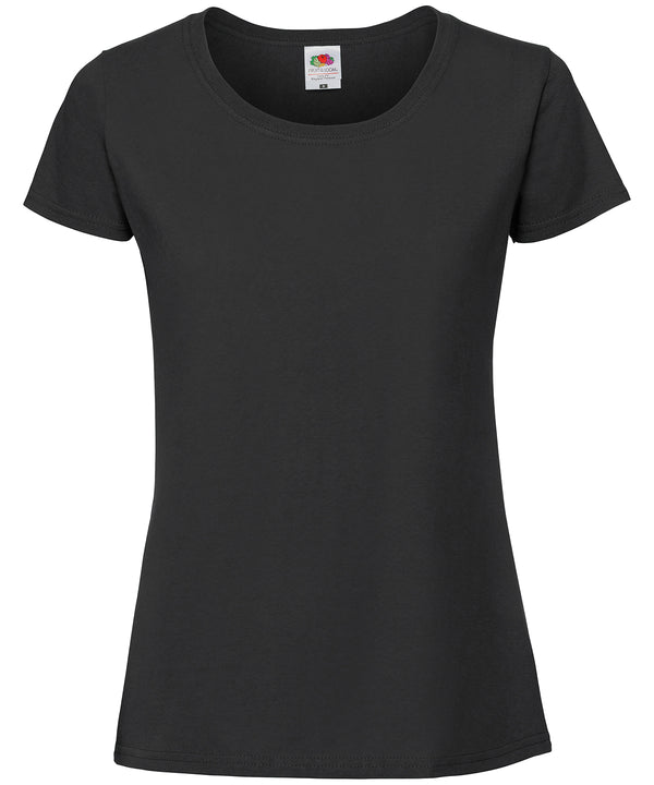 Fruit of the Loom Women's Iconic 195 Ringspun Premium T-shirt - Black