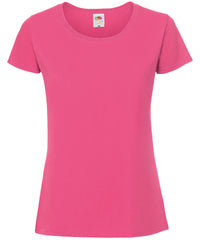 Fruit of the Loom Women's Iconic 195 Ringspun Premium T-shirt - Fuchsia